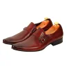 Mens Slip on Leather Dress Shoes