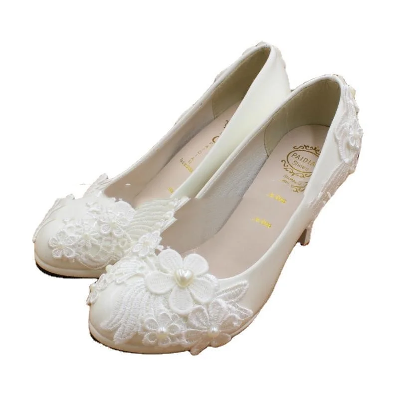 Waterproof Platform High Heel Large Size Wedding Shoes-PABIUYOU- Women's Fashion Leader