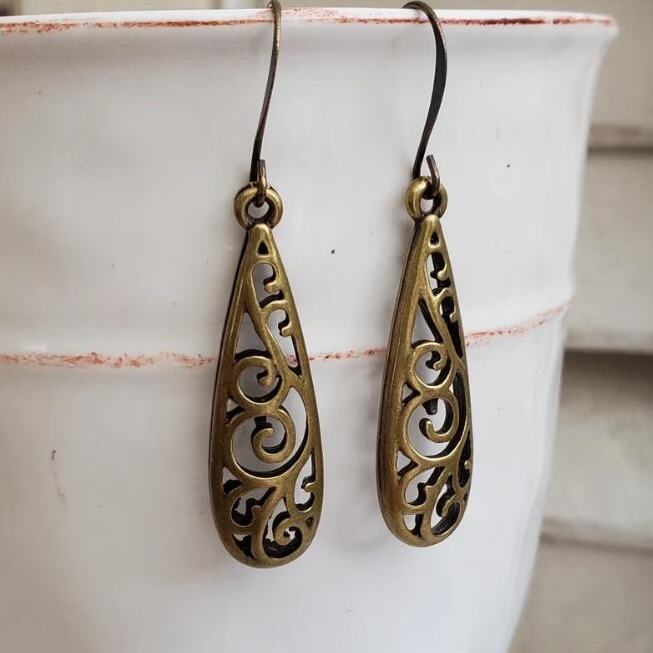 Hollow  Retro Long Earrings