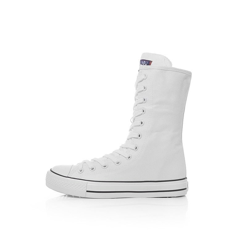 Women Canvas Vulcanized Shoes Black White Sneakers Classic Punk Preppy Style Flat Shoes Autumn Winter 2021