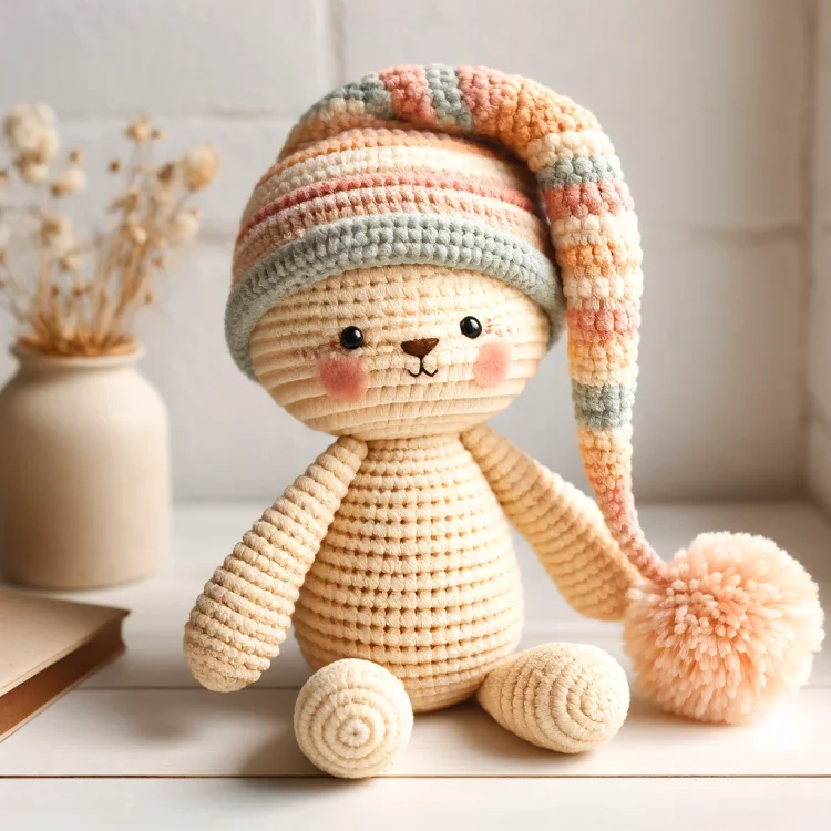 Vaillex - Sleeping Bear Crochet Pattern For Beginner