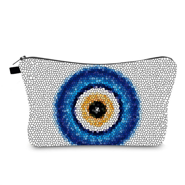 Abstract eyes Printed makeup bag
