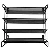 4 Tier Spice Rack Space-Saving Metal Spice Storage Holder for Kitchen Countertop
