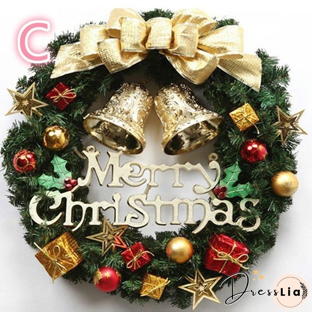 Christmas Decorations 30Cm Christmas Wreath Artificial Wreath Door Hanging Window Props Background Christmas Tree Accessories