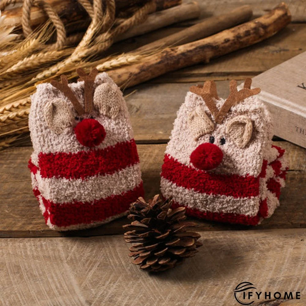 Cute Christmas Style Thickened Warm Socks | IFYHOME