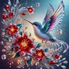 Hummingbird Flowers-11CT Stamped Cross Stitch 50*50cm/19.69*19.69in