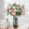 7 Heads Tall Stem Pink Peony Artificial Centerpiece Flower