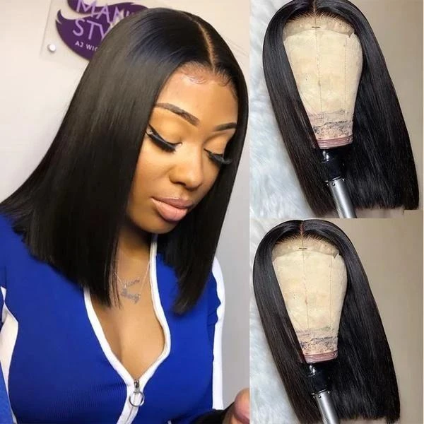 ELCNEPAL® | FASHION BOB WIGS | LACE FRONT WIG | SILKY STRAIGHT HAIR ELCNEPAL