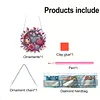 Hummingbird Welcome 5D DIY Diamond Painting Dots Pendant with Crystal Special Shape Rhinestone Diamond Art Window Hanging Ornament Single-Sided Drill 7.76x7.68inch for Home Garden Wall Door Decor