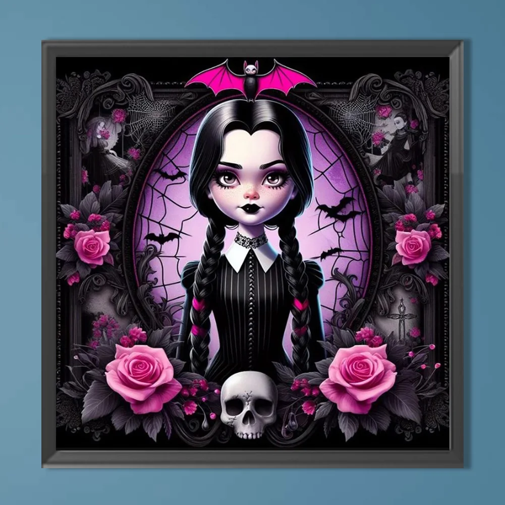Diamond Painting - Full Round Drill - Halloween Girl(Canvas|40*40cm)