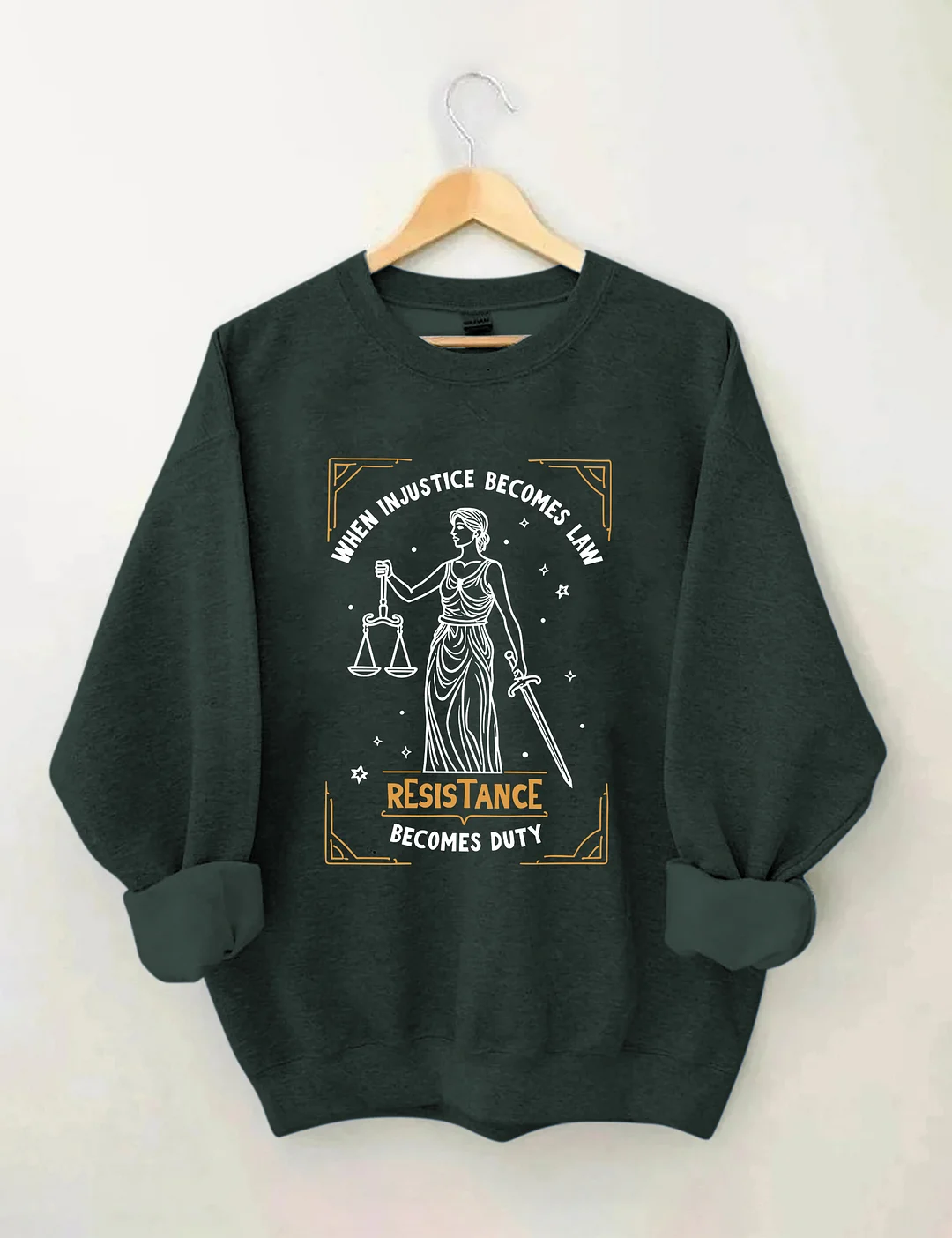 When Injustice Becomes Law Resistance Becomes Duty Sweatshirt