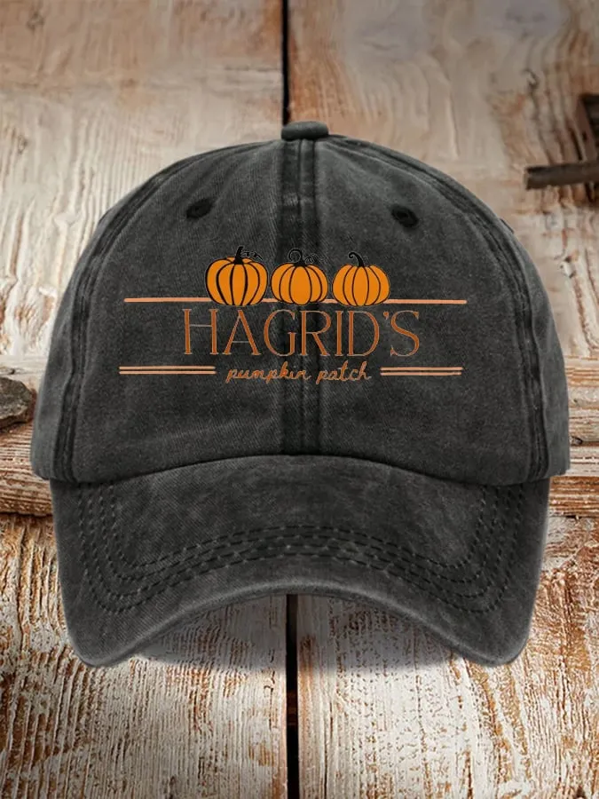 Hagrid's Pumpkin Patch Printed Baseball Capap 