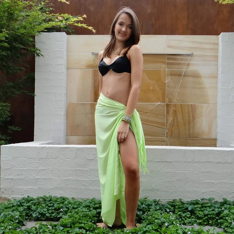 Lime Green Beach Sarong
