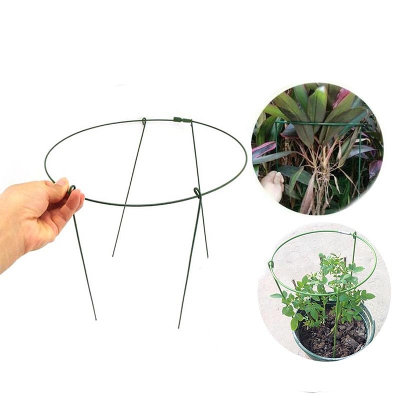 Metal Garden Support Stake Ring Peony Herbaceous Plant Flower Stand Trellis Iron Bonsai Stand Gardening Tools Vegetables Plant