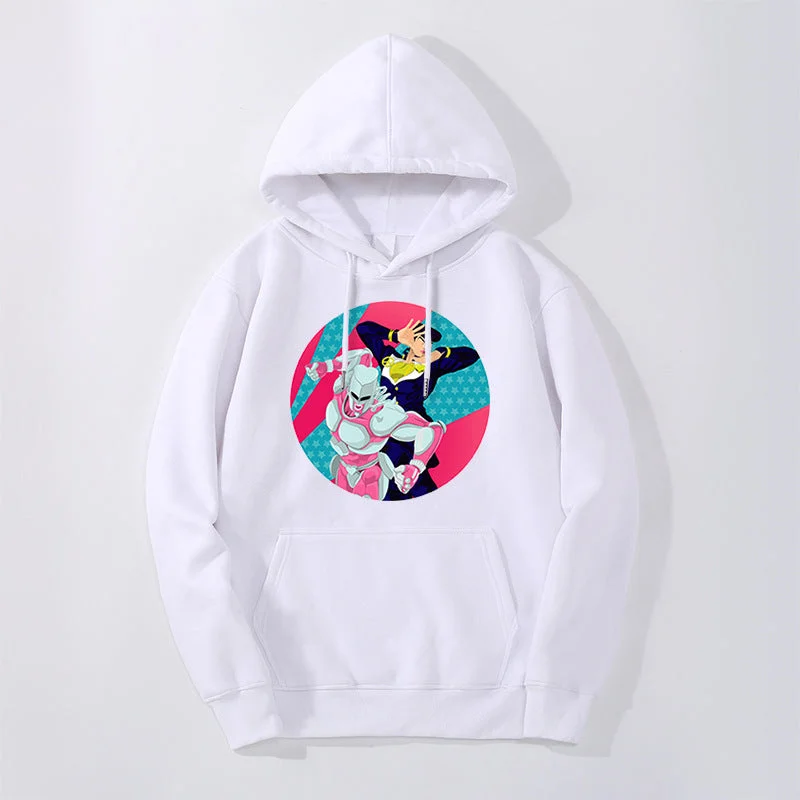 JoJo's Bizarre Adventure Hoodie Anime Graphic Pullover Tops-elleschic