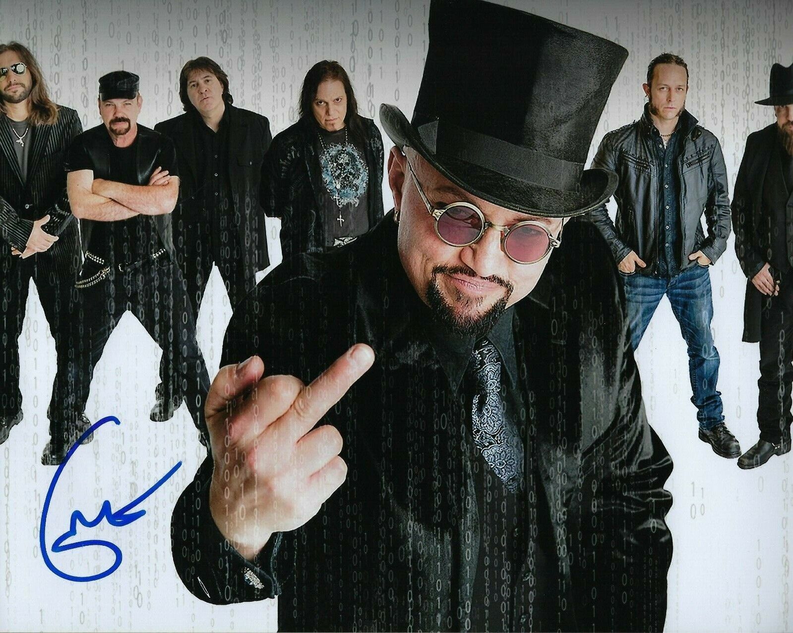 GFA Queensryche Band Empire * GEOFF TATE * Signed 8x10 Photo Poster painting PROOF G3 COA