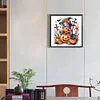 (40*40cm)Halloween Pumpkin Girl - Full Round Drill Diamond Painting
