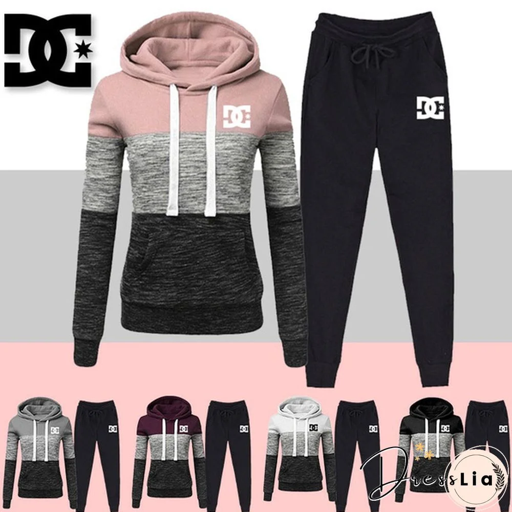 Women Cotton Autumn Winter Long Sleeve Pullover Hoodie Ladies Fashion Sportswear Hooded Suits
