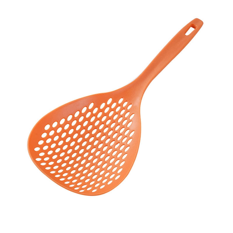 Noodle Spoon Large Colander Household Kitchen Noodle Dumpling Wonton Spoon Strainer Drain Strainer Long Handle Thickened Large Spoon