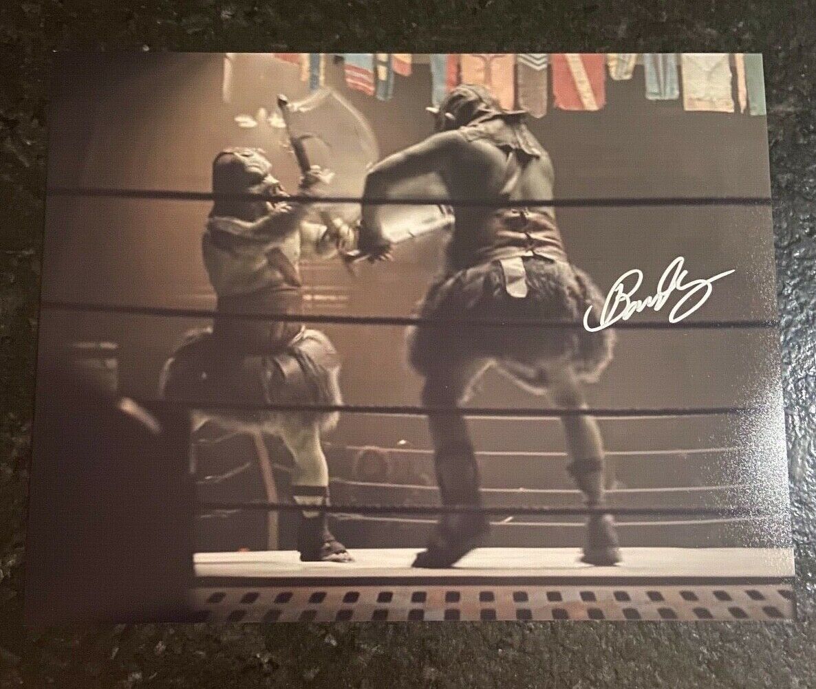 * BARRY HANLEY* signed 11x14 Photo Poster painting * GAMORREAN FIGHTER * THE MANDALORIAN * 12