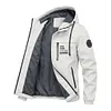 Men's Full-Zip Hooded Windbreaker Jacket &ndash; Lightweight Open-Front Technical Shell for Casual & Outdoor Wear by Inlyline