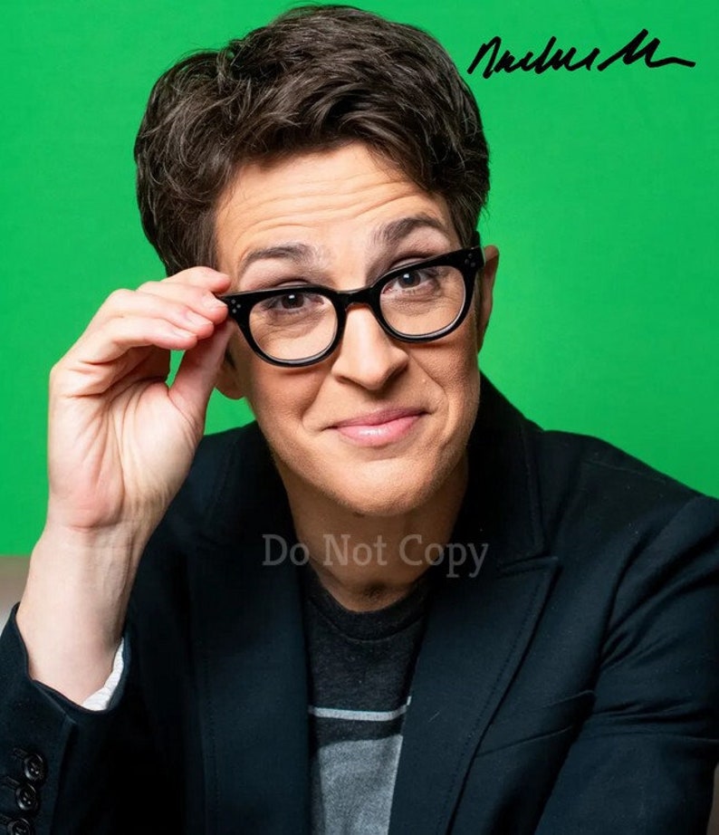 Rachel Maddow Signed Photo Poster painting 8X10 rp Autographed Picture