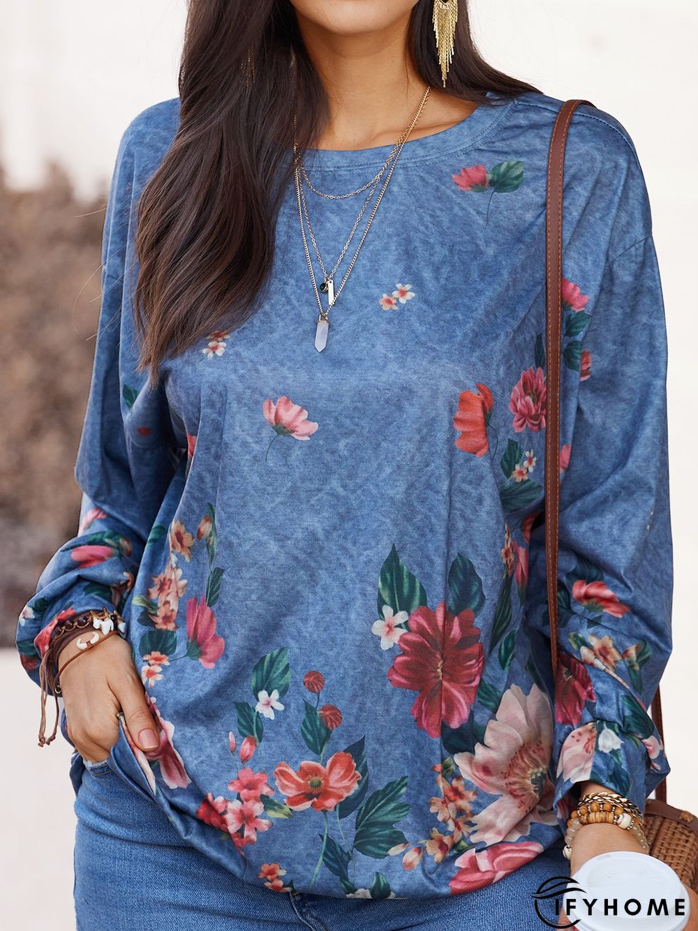 Long Sleeve Shift Sweatshirts | IFYHOME