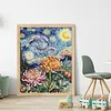 Van Gogh - Chrysanthemums-11CT Stamped Cross Stitch 40*50cm/15.75*19.69in
