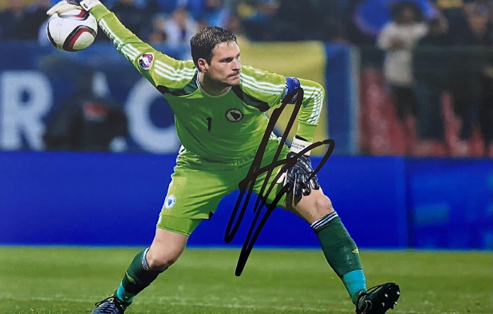 Asmir Begovic Genuine Hand Signed Bosnia 6X4 Photo Poster painting