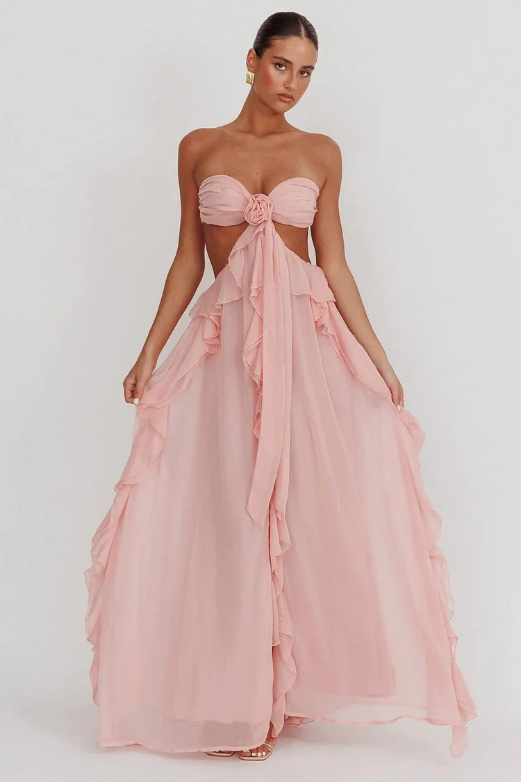 BELLE RUFFLE MAXI DRESS 