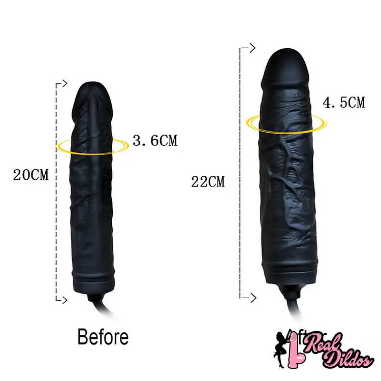 pornhint Pornhint 8.66in Real Lifelike Inflatable Dildo For Adult Females Males Toy