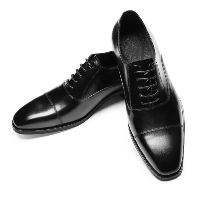 Gentleman's Oxford Shoes Classic Lace Up Formal Shoes Business Lather Shoes-vocosishoes