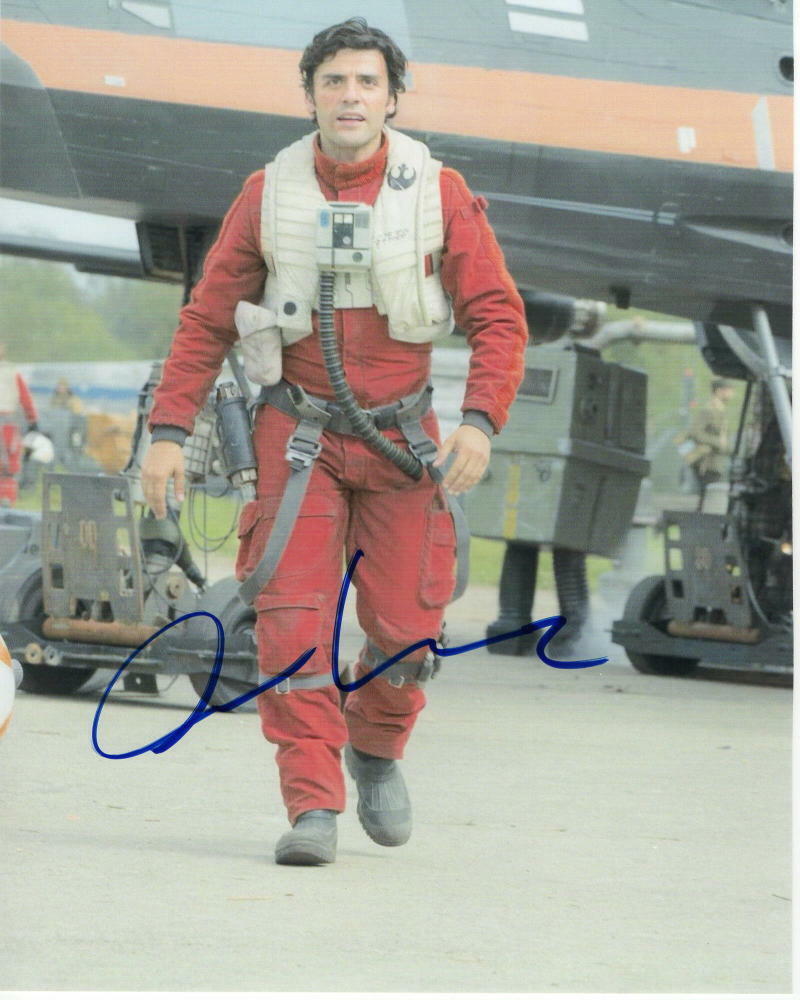 OSCAR ISAAC SIGNED AUTOGRAPH 8X10 Photo Poster painting - POE DAMERON, STAR WARS STUD B