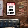 Keep Gate Closed - Vintage Metal Signs - 20*30cm/30*40cm - Warning