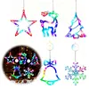 5 Pack Christmas Window Lights Decorations with Suction Cup Battery Powered LED Sucker Lamp Multifunctional Xmas Decorative Lights for Christmas Window Glass Wall Indoor Decorations