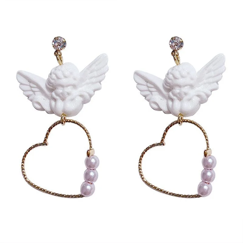 Heart Angel Earrings