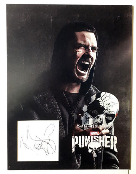 Ben Barnes Punisher signed autograph Photo Poster painting mount 12x16 inch COA