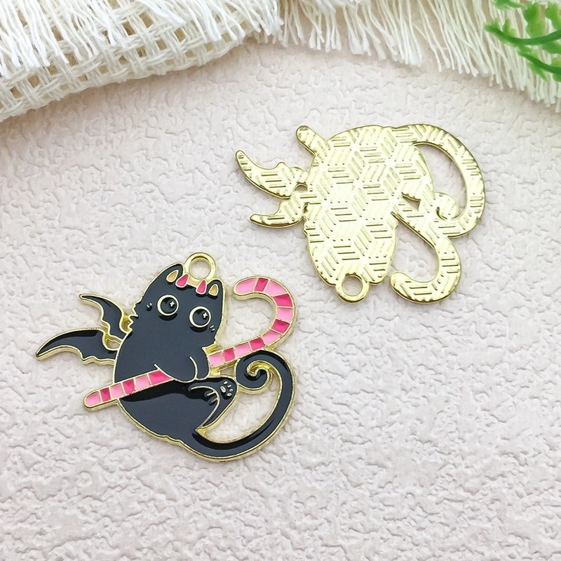 1 Piece 16*24mm 20*20mm 20 * 21mm Alloy Pumpkin Cat Bat Pendant Jewelry Accessories