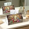 (25cm)Christmas Nativity Scene DIY Diamond Painting PU Tissue Holder Box