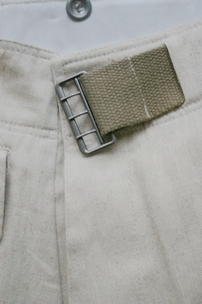   Wehrmacht German Panzer Summer HBT Off-White Trousers German-Uniform