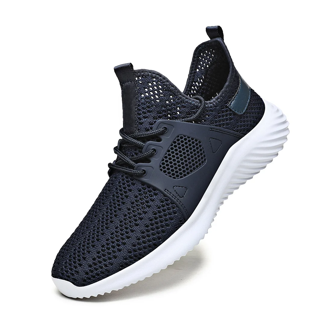 2021 Light Man Shoes Mesh Comfortable Breathable Men's Black Sneaker Casual Antiskid Wear-resistant Jogging Men Shoes