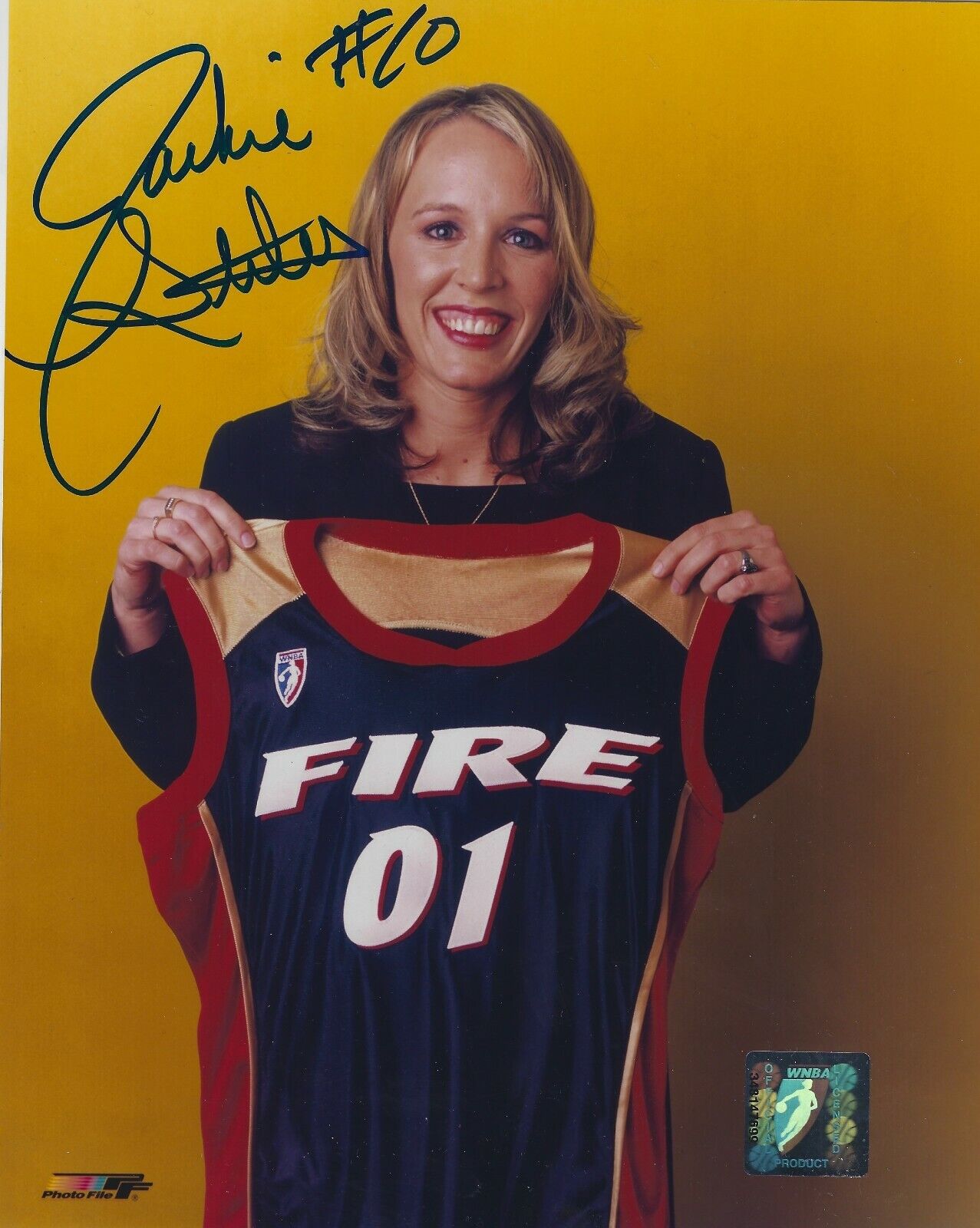 Signed 8x10 JACKIE STILES Portland Fire WNBA Autographed Photo Poster painting COA