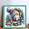 Christmas Gnome Candles-11CT Stamped Cross Stitch 40*40cm/15.75*15.75in