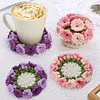 Flower Basket Coaster Crochet Kit, All-Inclusive Knitting Supplies with Detailed Instructions, Crochet Hooks, And Yarn for Craft Projects