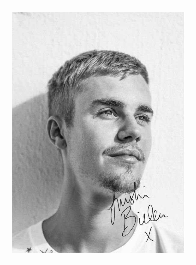 JUSTIN BIEBER AUTOGRAPH SIGNED PP Photo Poster painting POSTER