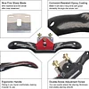 Piece Adjustable SpokeShave with Flat Base, Portable Wood Planer Woodworking Hand Tool