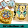 DIY Turkish Mosaic Art Light Material Package Handmade Night Lamp Design Kit
