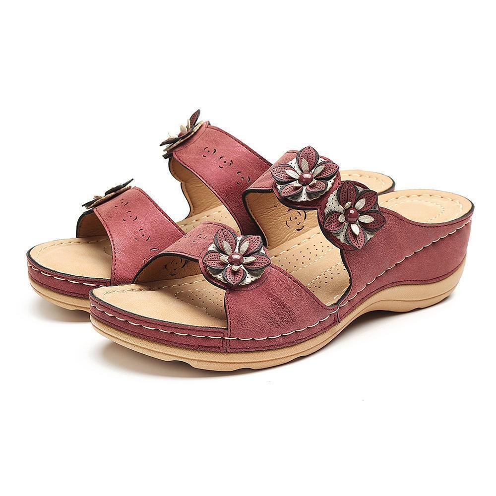 clarks collection leather soft footbed orthopedic arch support sandals
