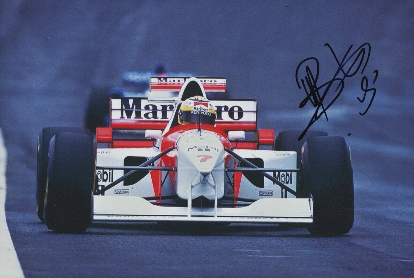 Mark Blundell Hand Signed 12x8 Photo Poster painting F1 Autograph Marlboro McLaren Mercedes 6