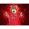 >SALE<5D DIY Full Round Drill Diamond Painting Bayern Mascot Bernie Bear Decor 40x30cm